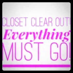 CLOSET CLEANOUT